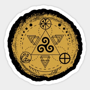 Triskele - Earth, Sea & Sky | Pagan Symbol Sticker